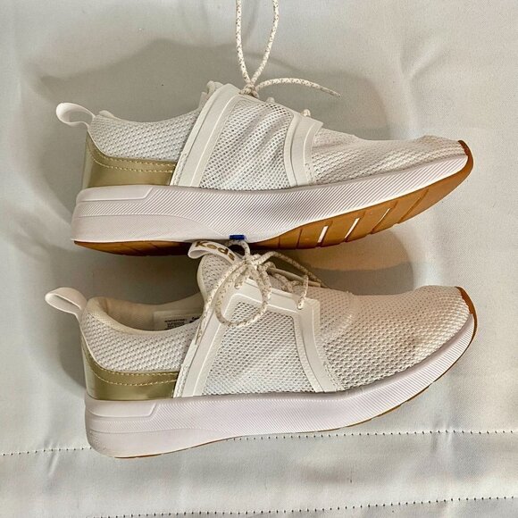 Keds Studio Flare Mesh Sneaker White Gold 5 - Picture 5 of 9